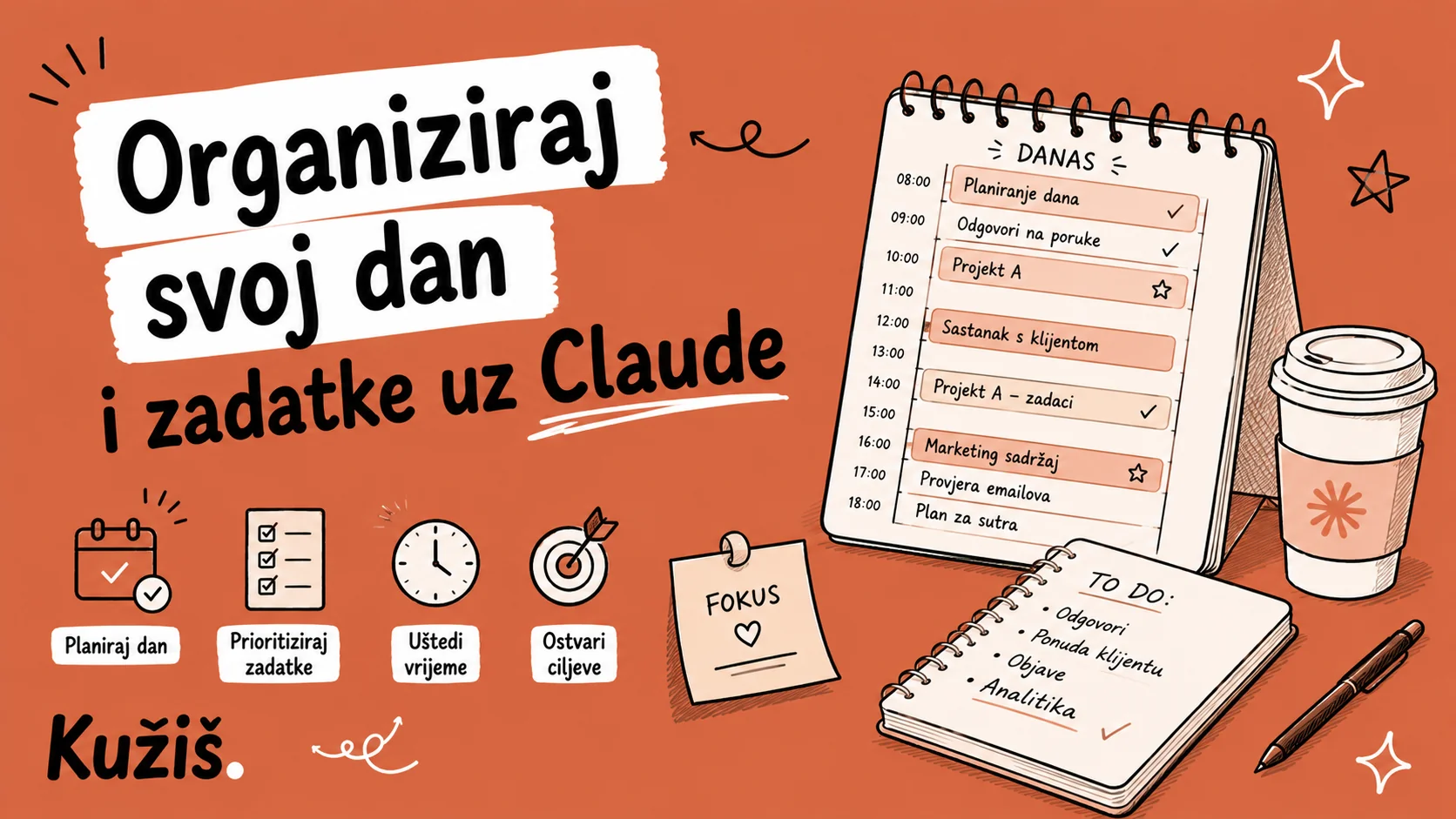 Organiziraj svoj dan i zadatke uz Claude