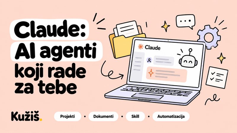Naslovnica tečaja Claude: AI agenti koji rade za tebe