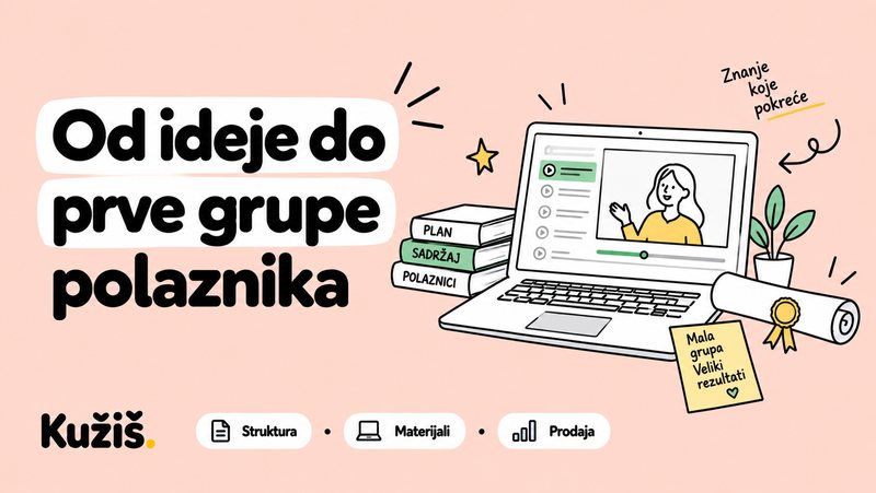 Naslovnica: od ideje do prve grupe polaznika