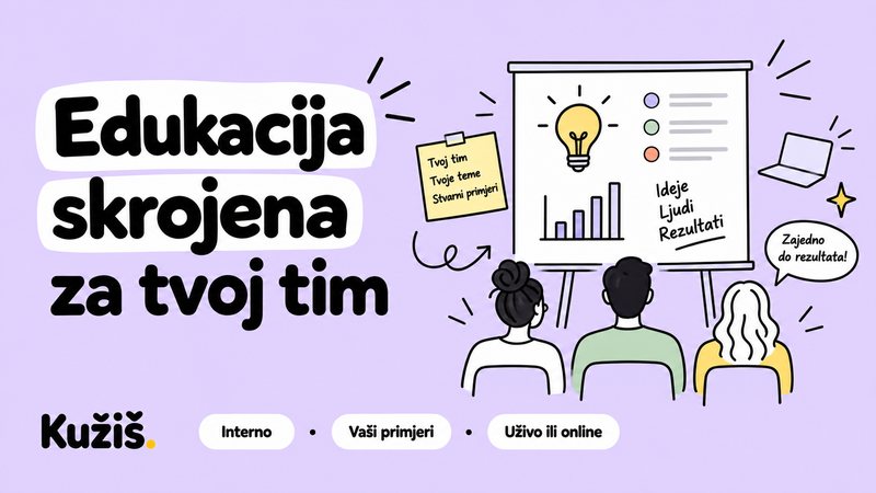 Naslovnica: edukacija skrojena za tvoj tim
