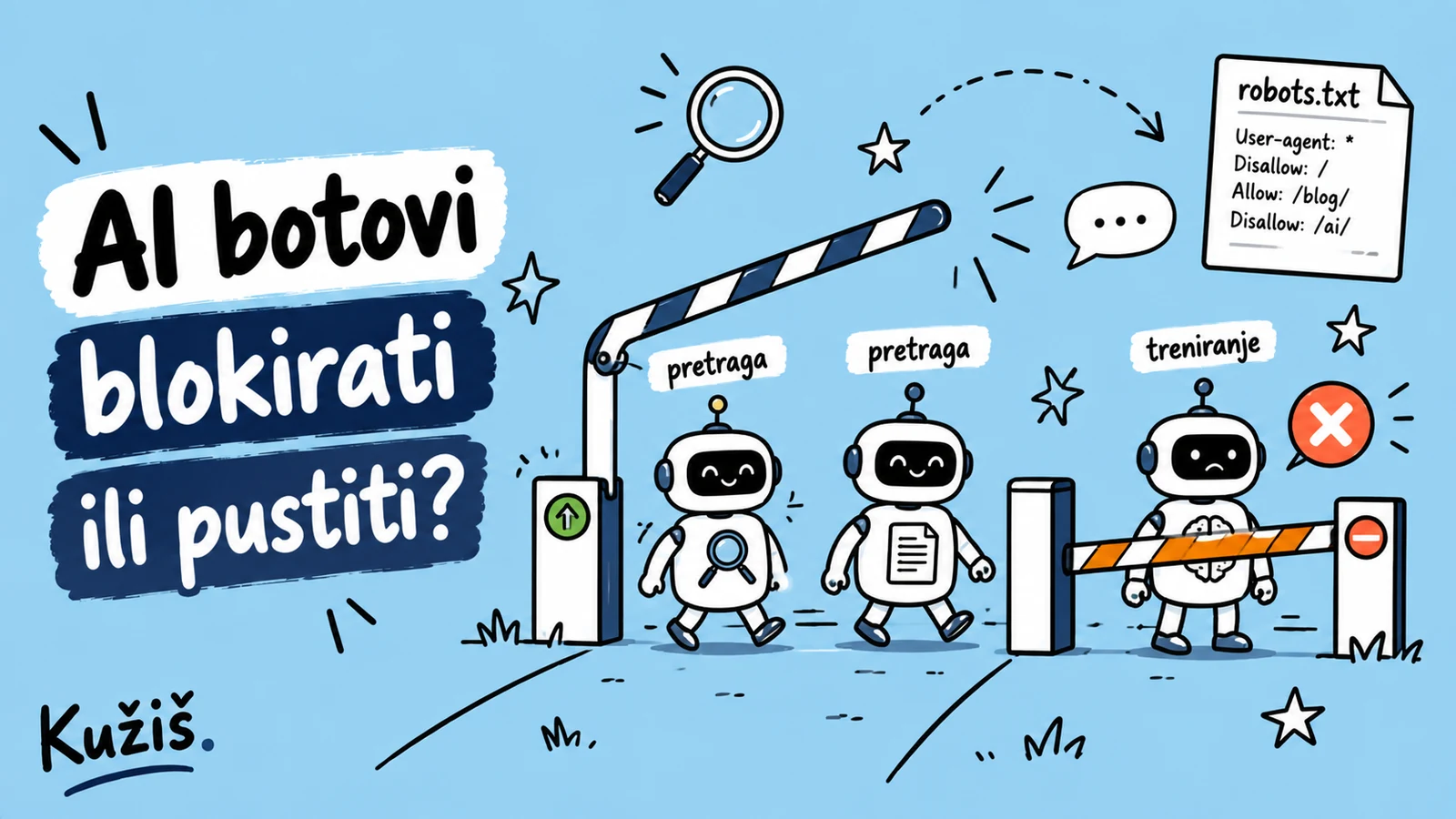 AI botovi na tvojoj stranici: blokirati ili pustiti?