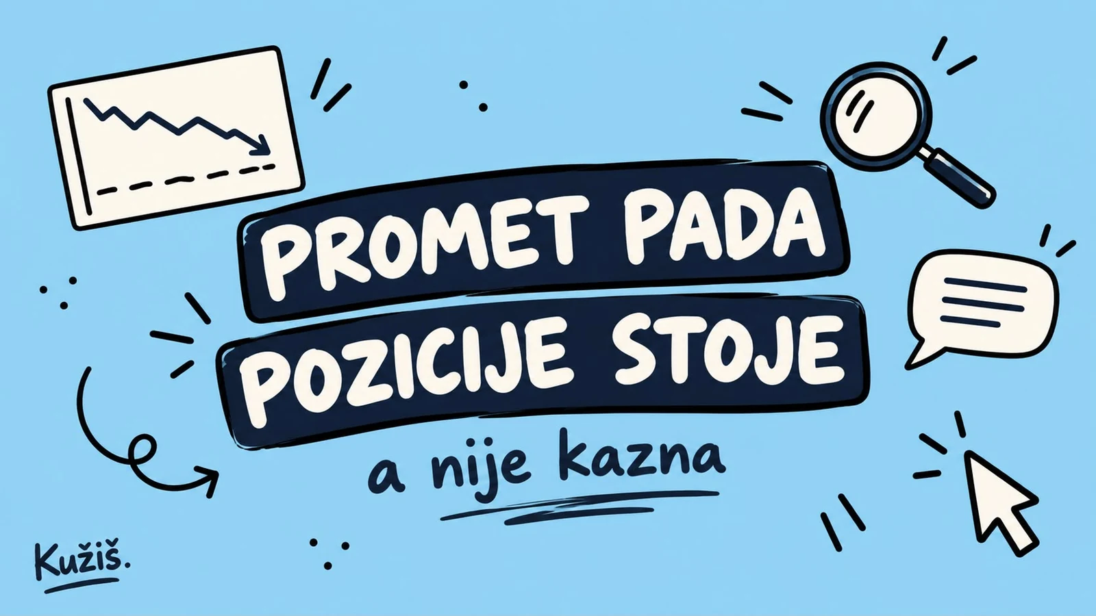 Zašto ti promet pada, a pozicije stoje