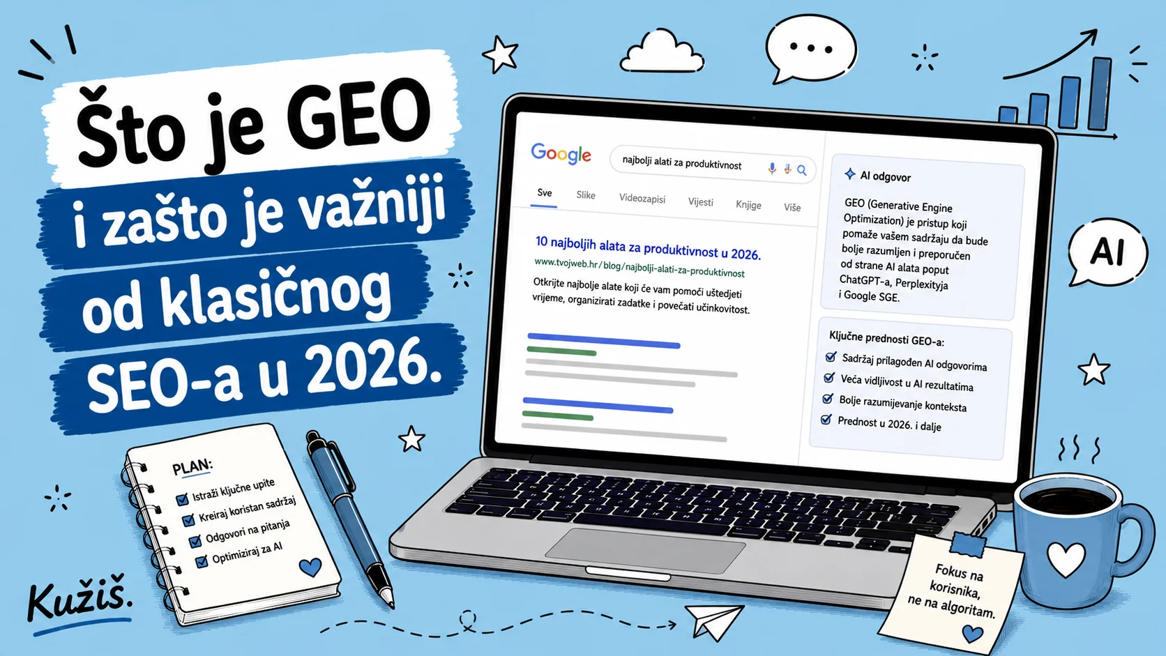 Što je GEO i zašto je važniji od klasičnog SEO-a u 2026.