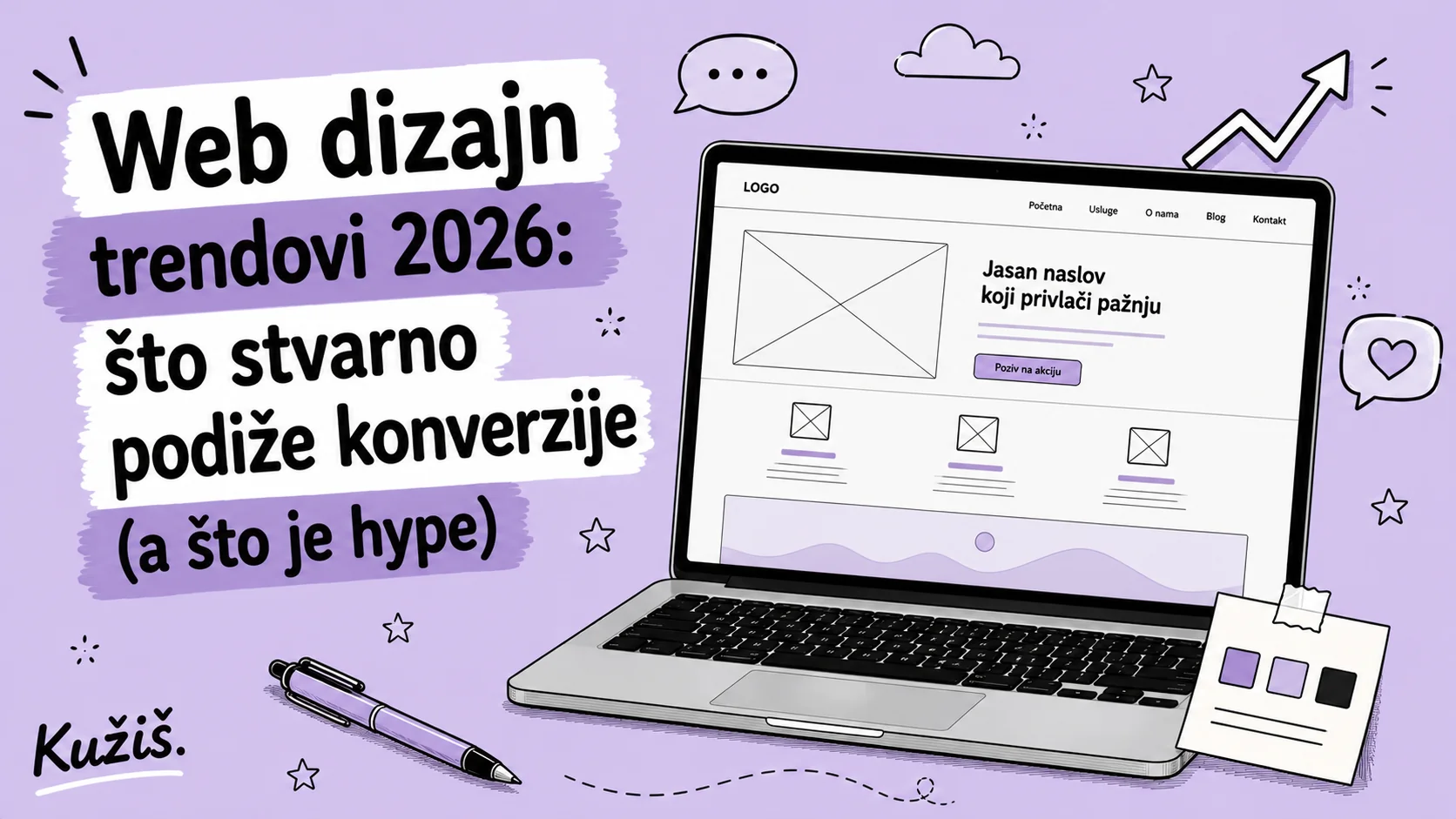 Web dizajn trendovi 2026